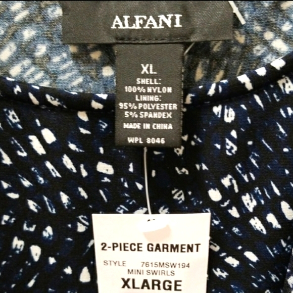 NWT Semi-Sheer Blouse by Alfani. The Long Sleeves are Sheer. Size XL - Picture 12 of 13